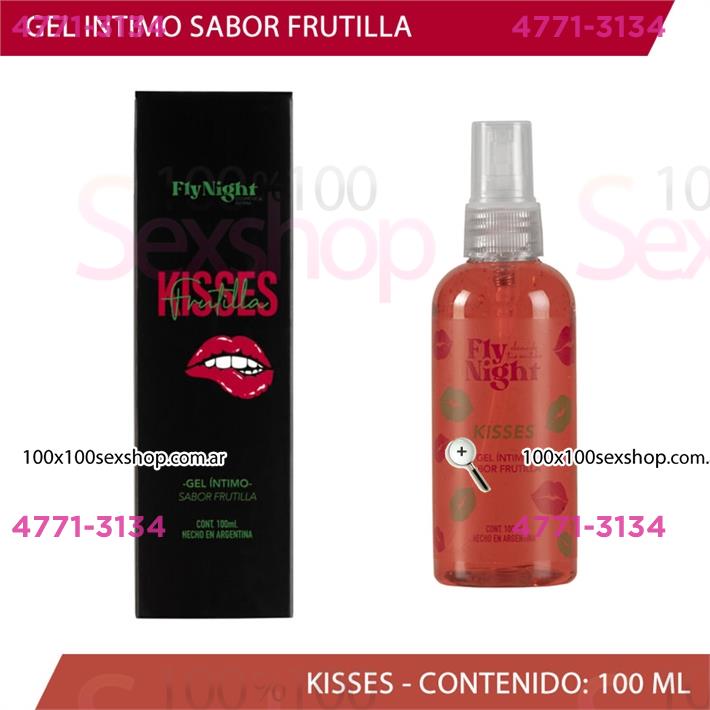 Cód: CA CR KISSES FRU - Lubricante comestible Frutilla 100 ml - $ 9800